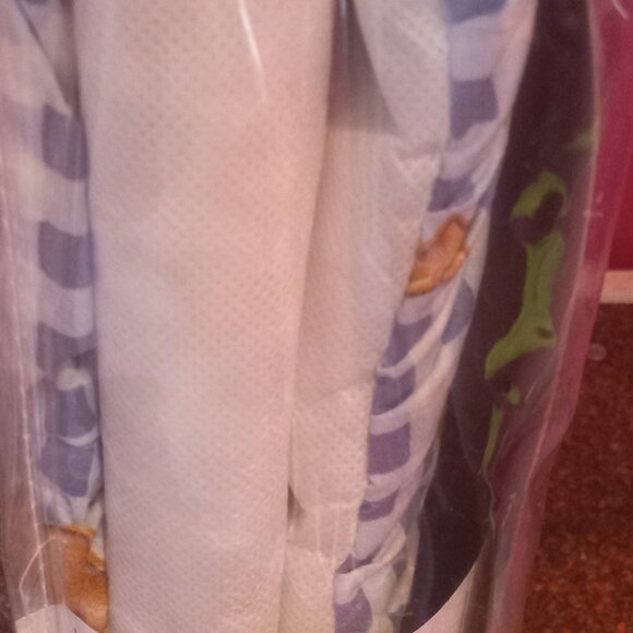 Blue Jean Teddy Nursery Baby 2 Piece Finishing Set Crib Ruffle, Pillow - Picture 4 of 9